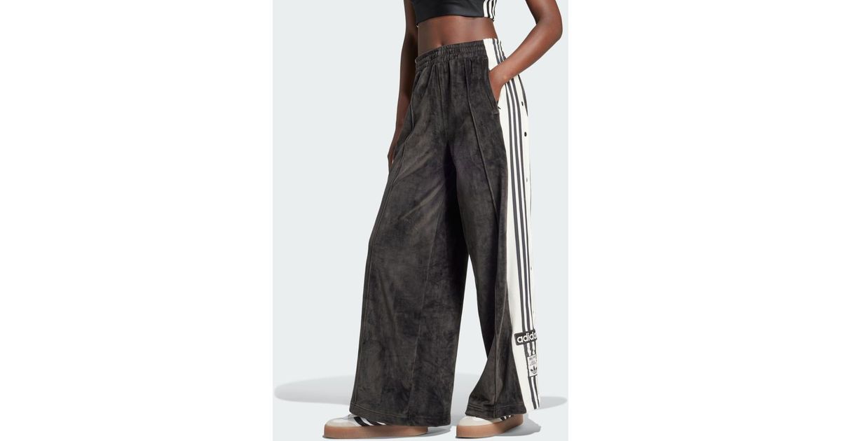 adidas Adibreak Velour Track Joggers in Black | Lyst UK