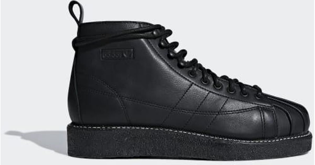 adidas superstar boot luxe black