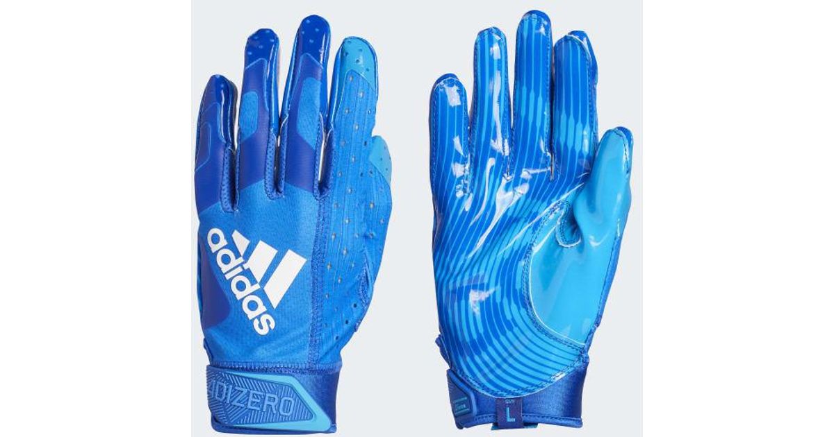 adidas football gloves blue