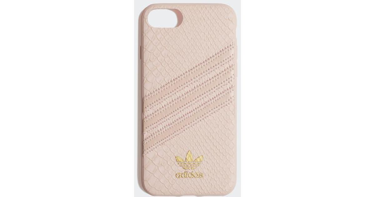 Adidas Leather Snake Molded Case Iphone 8 In Pink Lyst