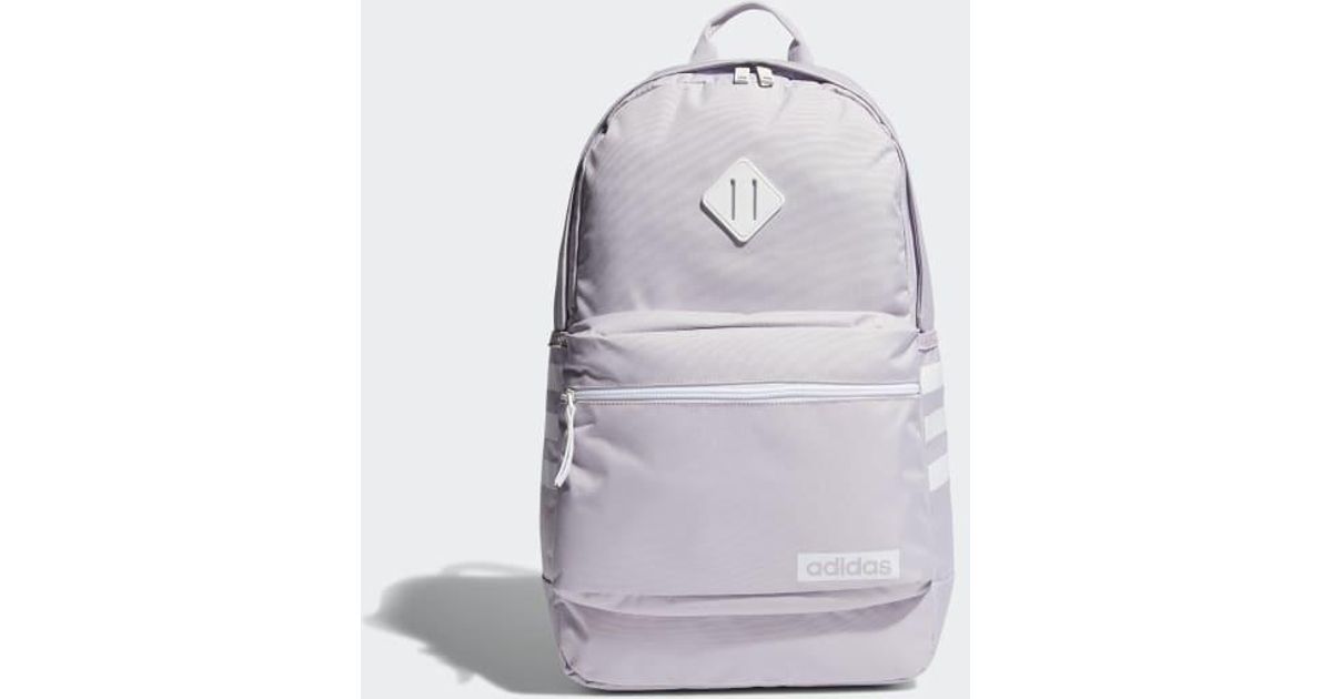 adidas Synthetic Classic 3-stripes 3 Backpack in Purple - Lyst