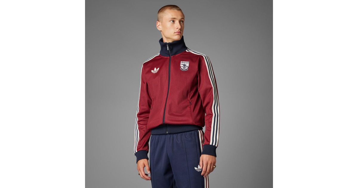 adidas Arsenal Originals Track Top in Red for Men Lyst UK