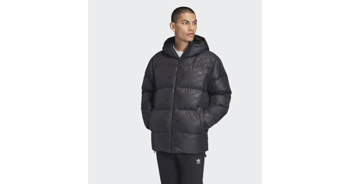 adidas reversible monogram down jacket