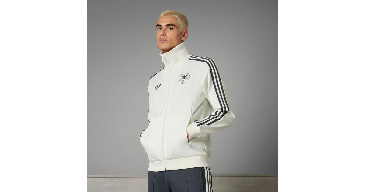 adidas Germany Beckenbauer Track Top in Grey | Lyst UK