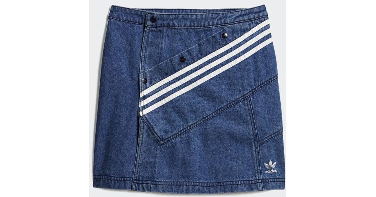 adidas jeans skirt