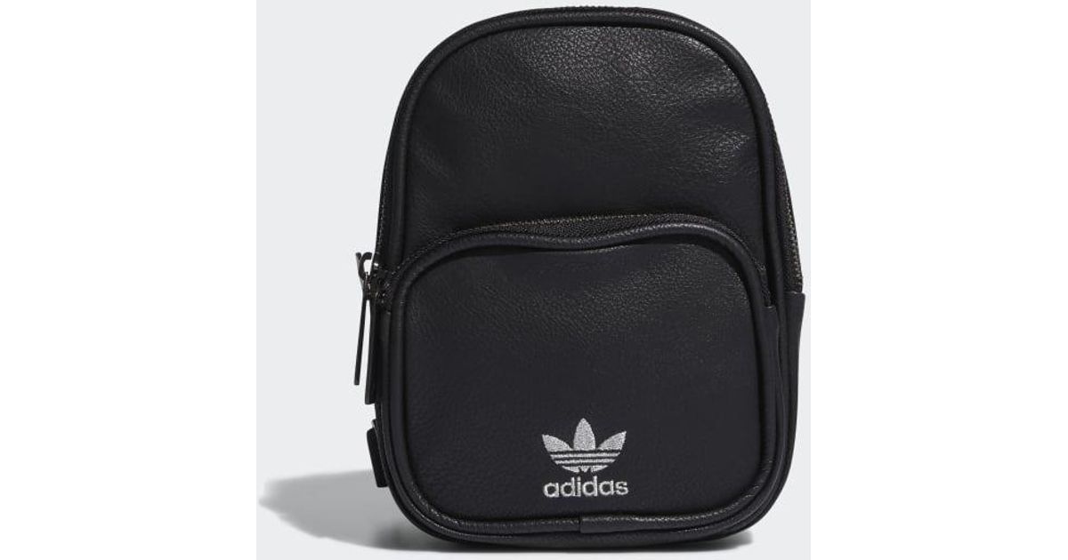 adidas faux leather mini backpack