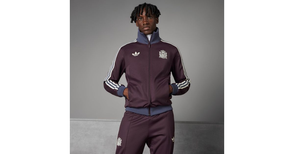 adidas Spain Beckenbauer Track Top in Purple | Lyst UK