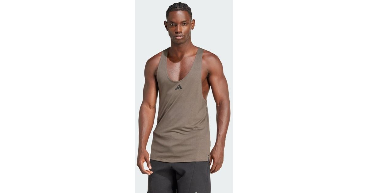 adidas Workout Stringer Tank Top for Men Lyst UK