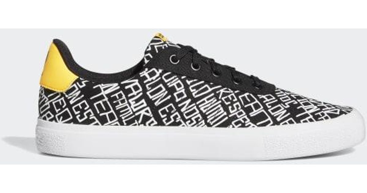 adidas Canvas Messi X Vulc Raid3r Skateboarding Shoes in Black for Men