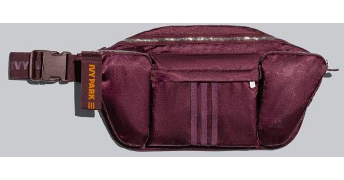 burgundy adidas fanny pack