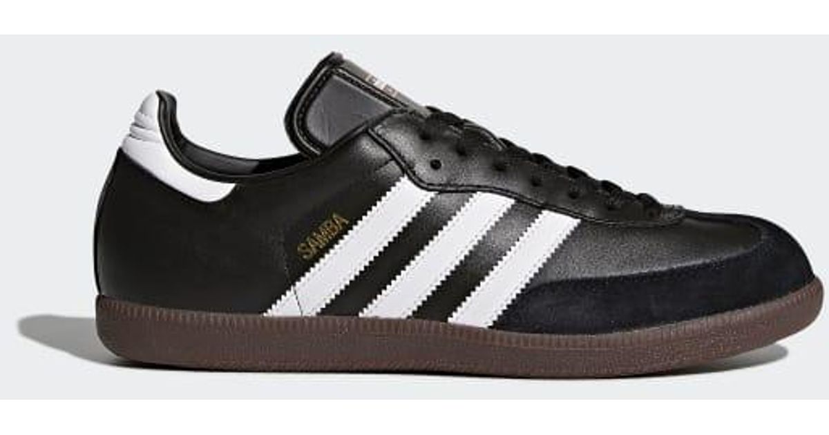 adidas Samba Leather Shoes in Black - Lyst
