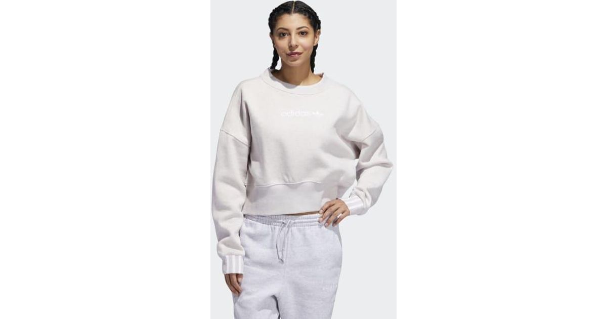 adidas originals coeeze super crop sweatshirt