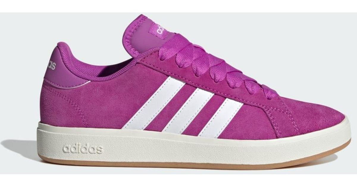 purple addidas shoes