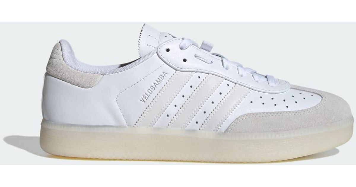 adidas Velosamba Leren Schoenen in het Wit | Lyst NL