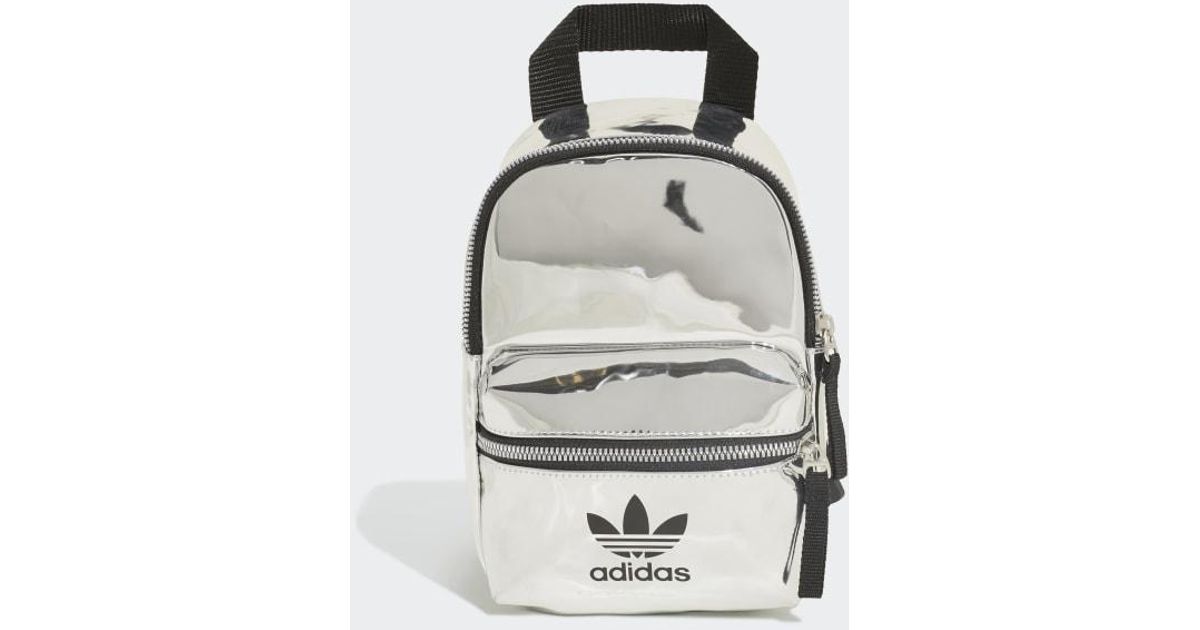 adidas mini backpack silver