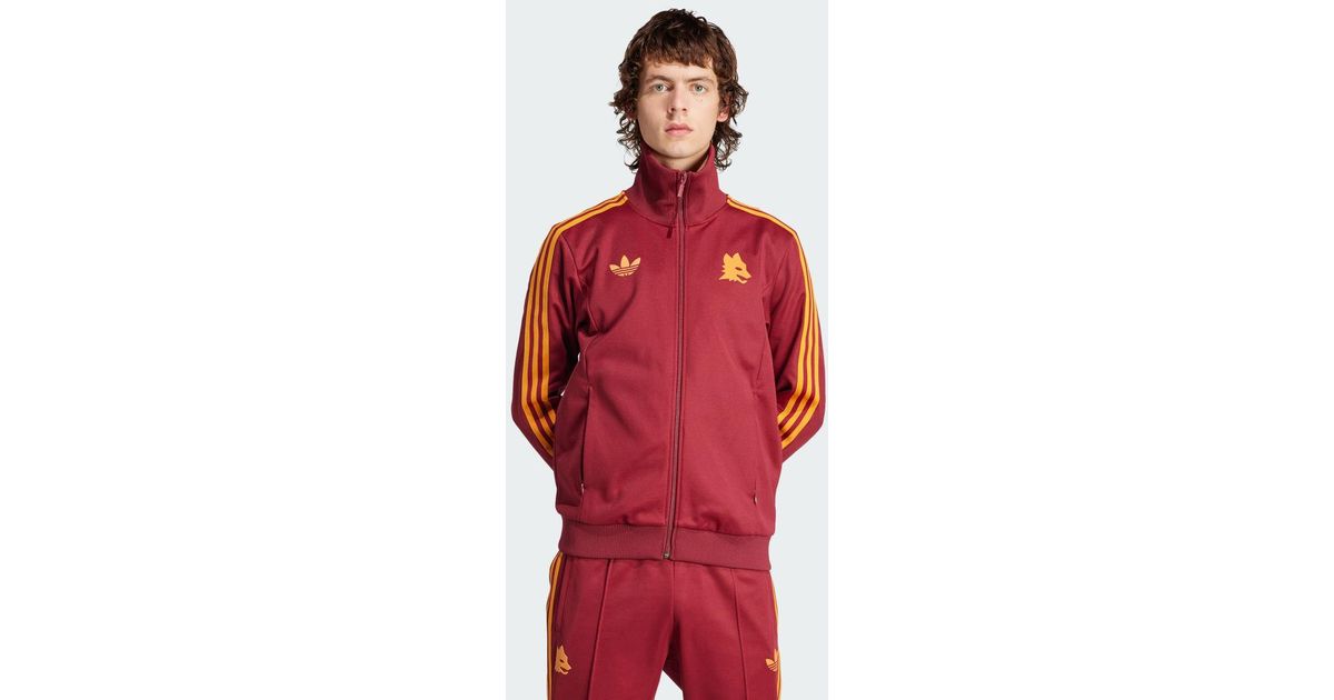 adidas AS Rom Beckenbauer Originals Jacke in Rot f r Herren Lyst DE
