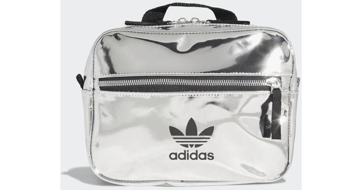 adidas silver backpack