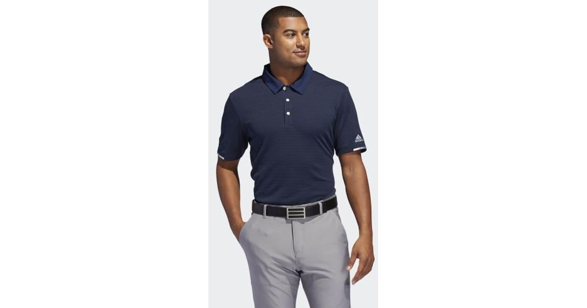 adidas tonal stripe polo