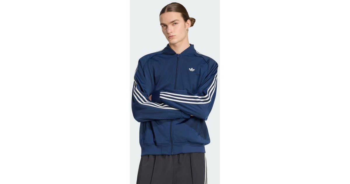adidas Britcore Superstar Tracktop in Blue for Men | Lyst UK