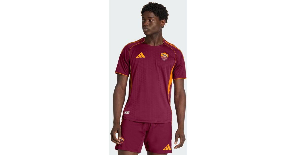 adidas As Roma 25/26 Home Authentic Jersey in Red for Men | Lyst UK