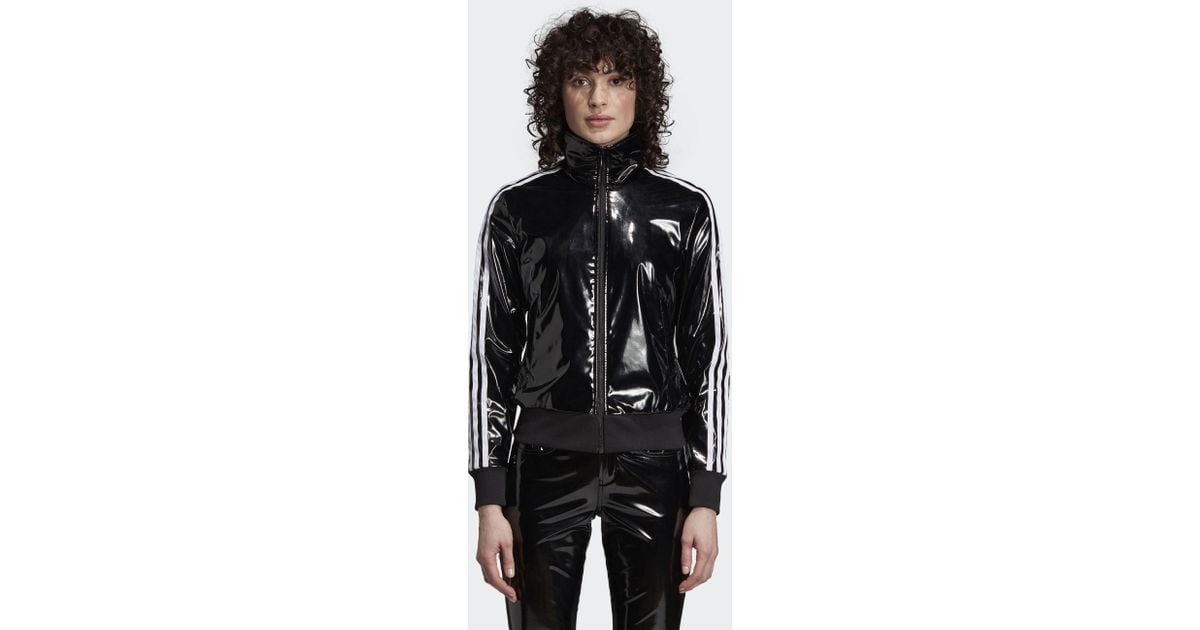 adidas Synthetic Fiorucci Vinyl Track Jacket in Black | Lyst UK