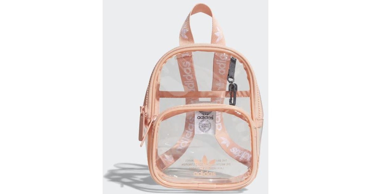 clear backpack adidas