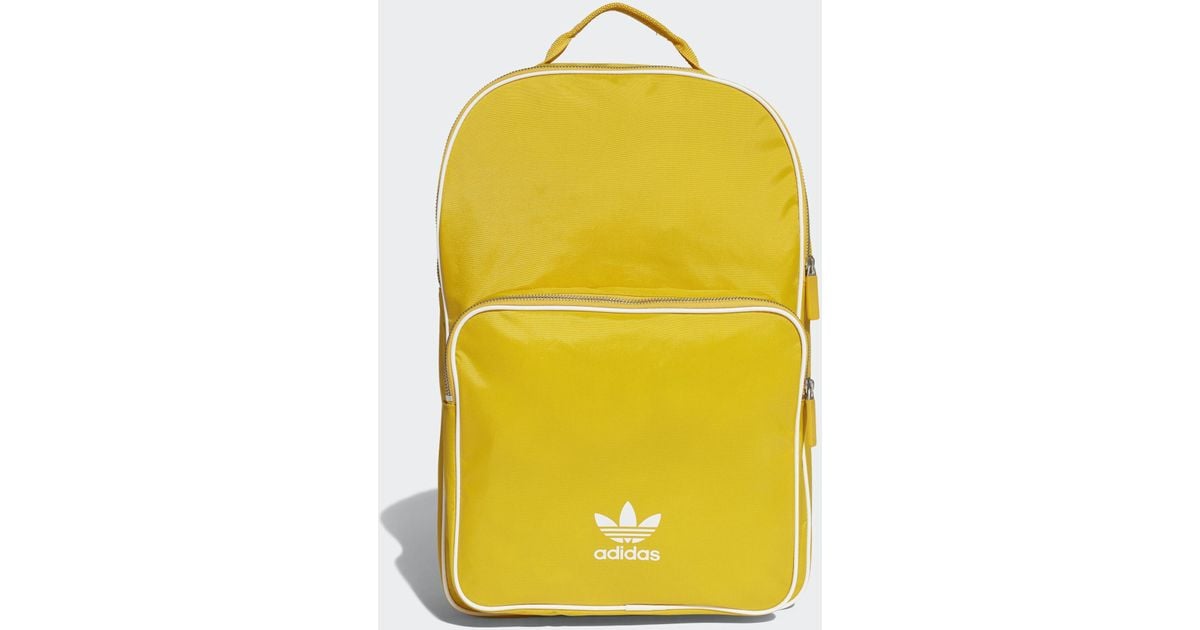 adidas classic backpack yellow