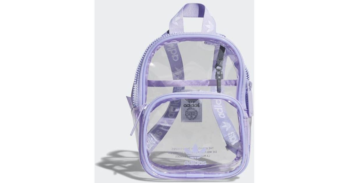 adidas mini clear backpack