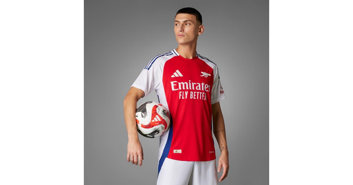 adidas Arsenal 24/25 Home Authentic Jersey in Red for Men | Lyst UK