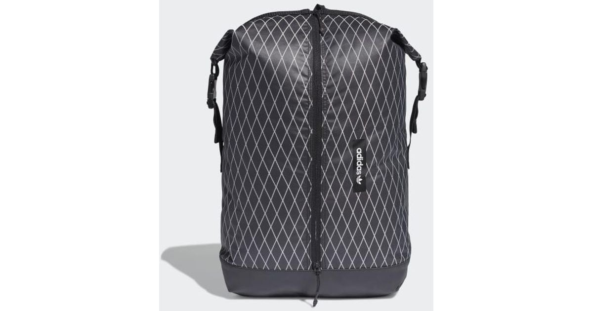 adidas Synthetic Premium Essentials Rolltop Backpack in Black Lyst