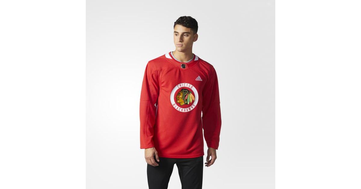 blackhawks white practice jersey