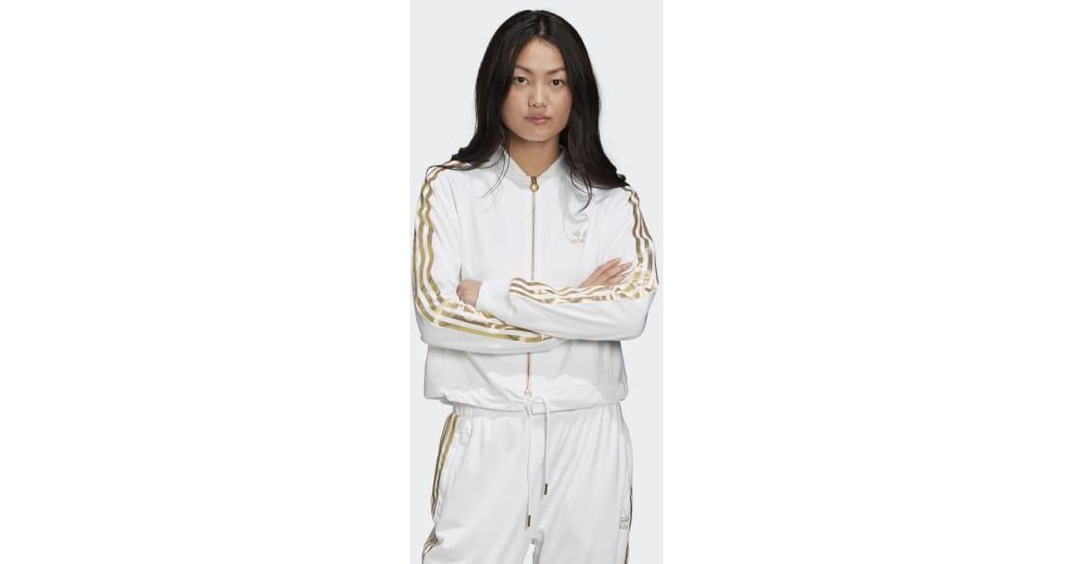 adidas sst track jacket white