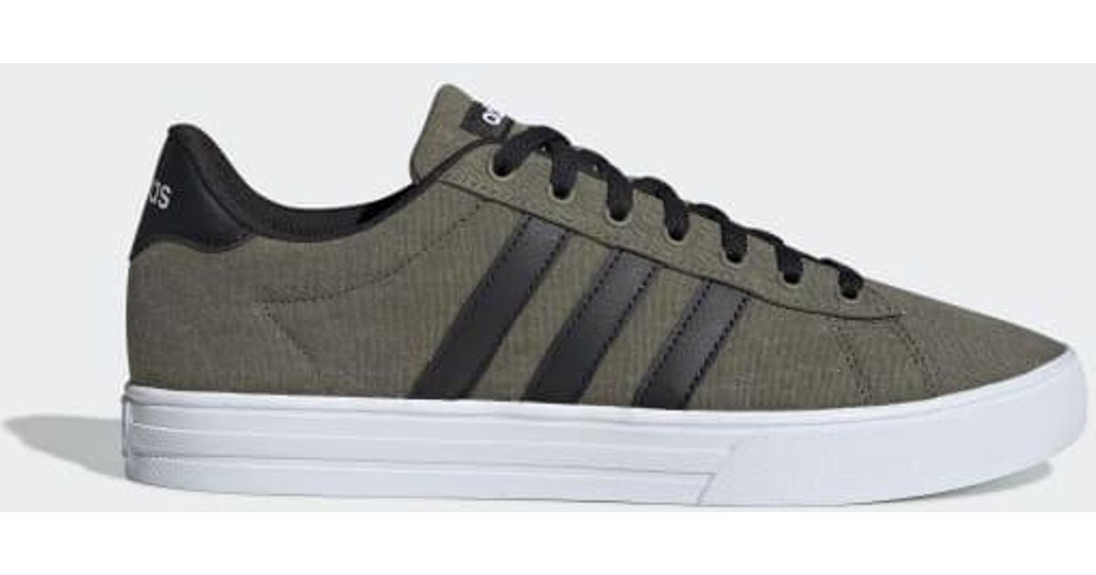 adidas Canvas Daily 2.0 Shoes in Green 