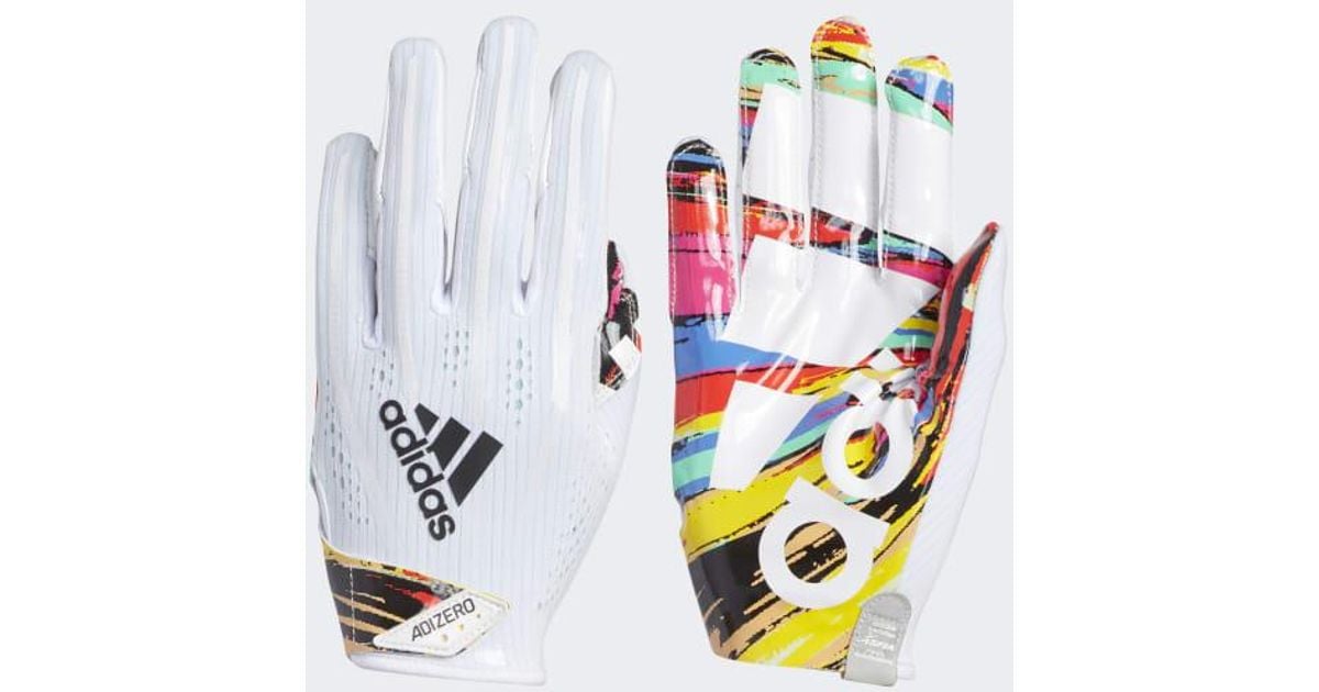 all white adidas football gloves