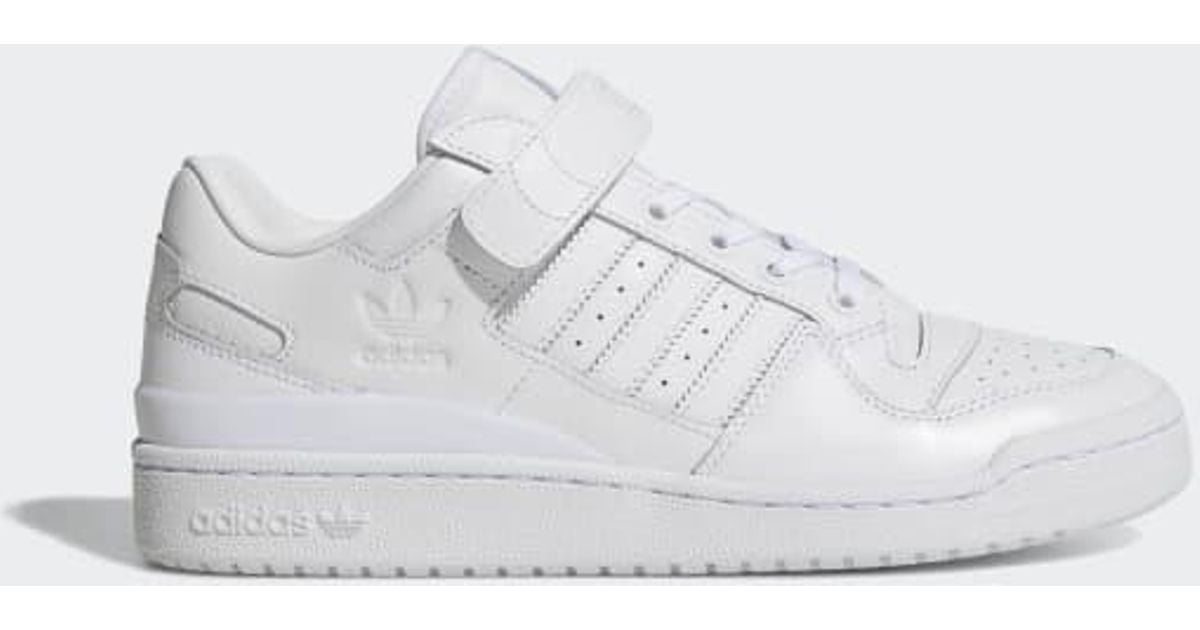 adidas Leather Forum Low Shoes in White 