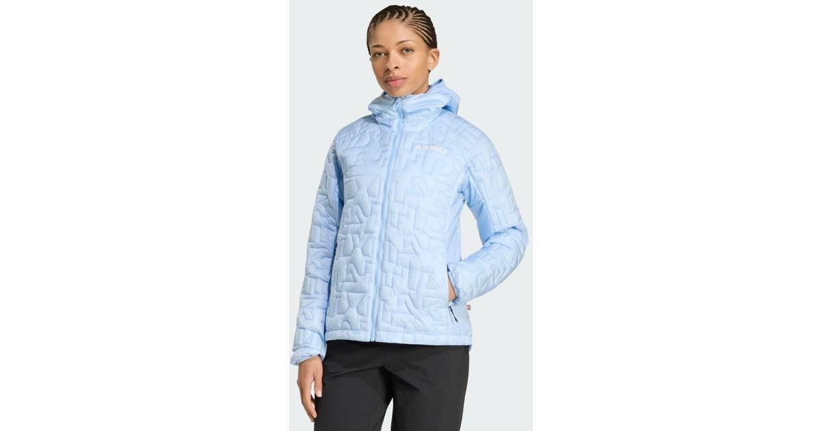 adidas Terrex Xperior Primaloft Loose Fill Insulated Hooded Jacket in ...