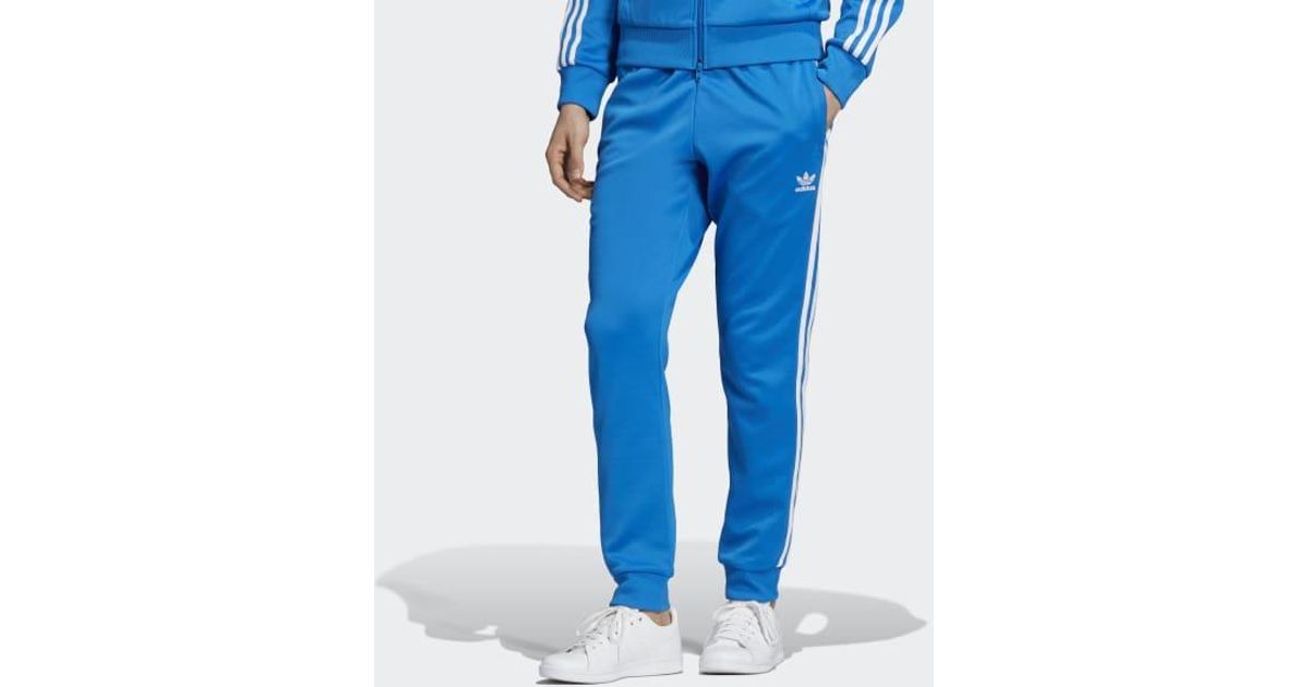 sst track pants blue