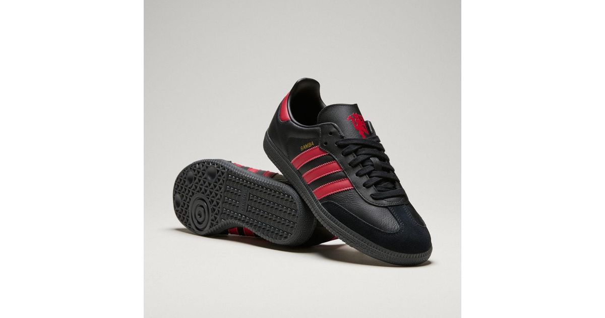 adidas Samba Manchester United Shoes in Black | Lyst UK
