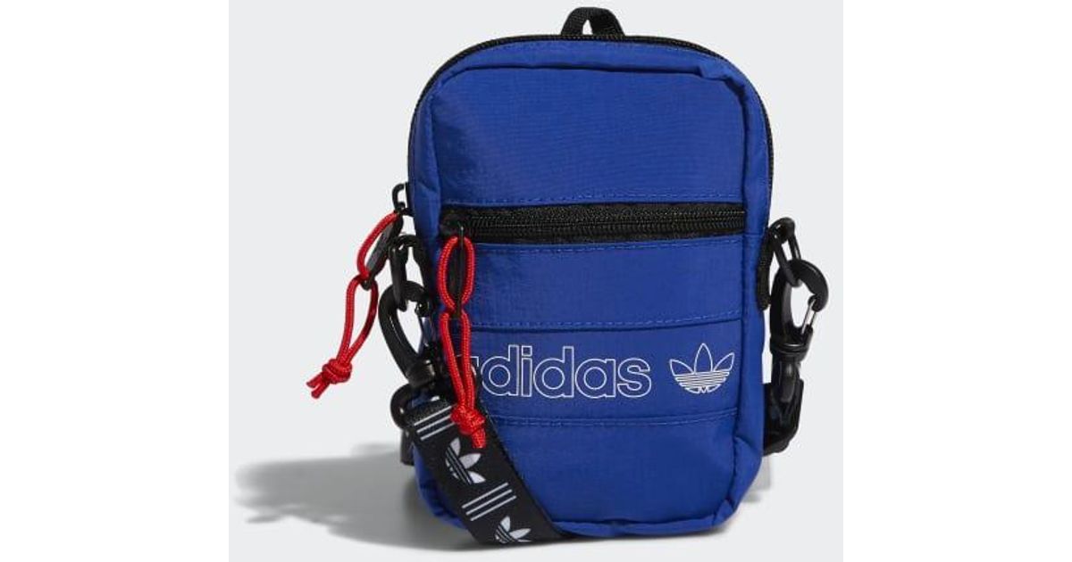 blue adidas crossbody bag