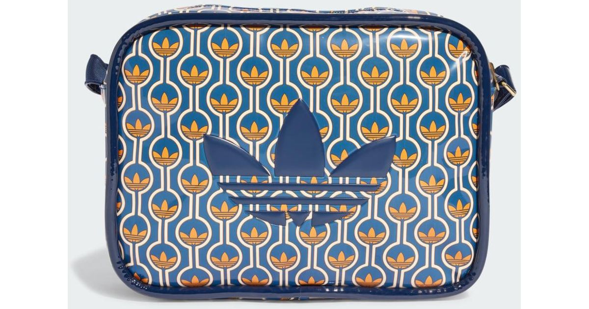 adidas Vintage Monogram Print Shoulder Bag in Blue Lyst UK
