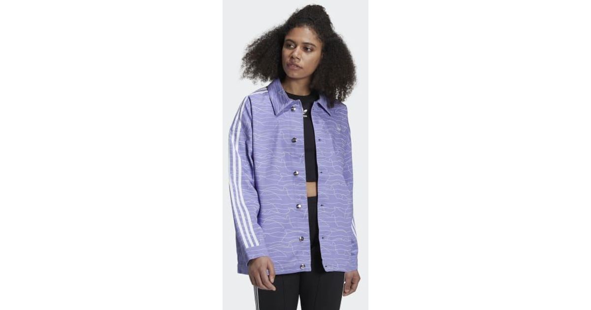 adidas Cotton Fakten Jacket in Purple | Lyst