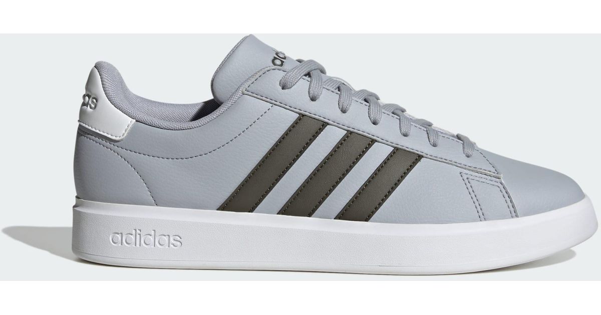 adidas Grand Court Cloudfoam Comfort Shoes in Grey for Men Lyst UK