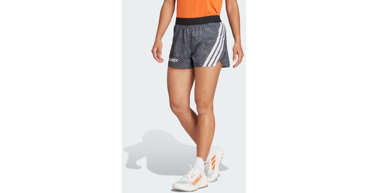 adidas Terrex Techrock Allover Print Shorts in Blue Lyst UK