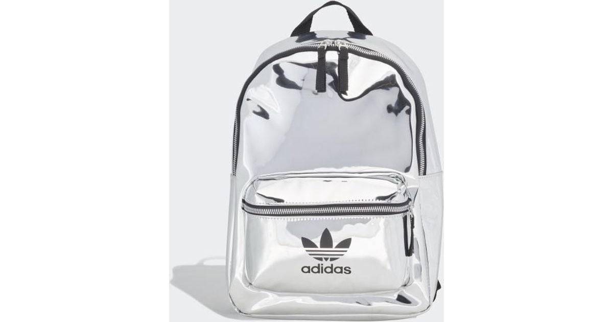 adidas mini backpack silver