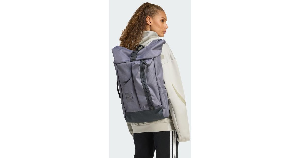Roll Adidas Rucksack adidas Utility Backpack Roll Top in Black | Lyst UK