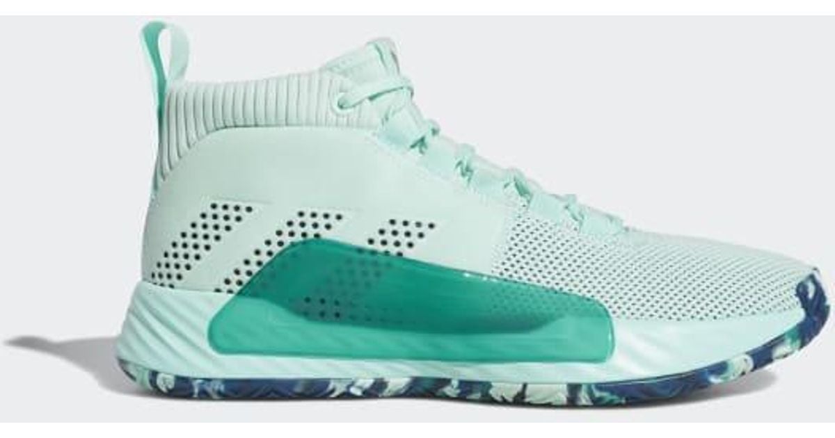 adidas Dame 5 Shoes in Turquoise (Blue 