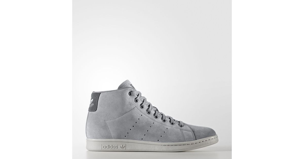 stan smith mid grey