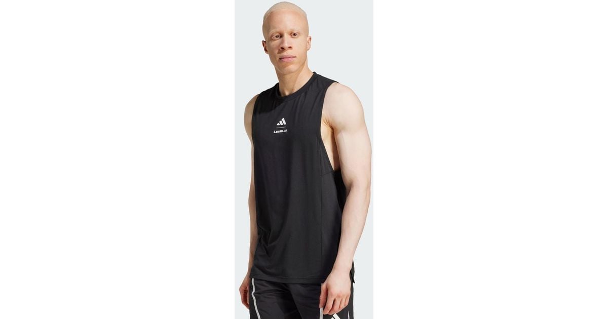 adidas Les Mills Graphic Tank Top in Black for Men Lyst UK