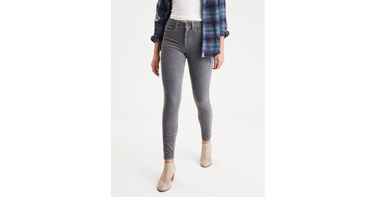 grey jeggings american eagle