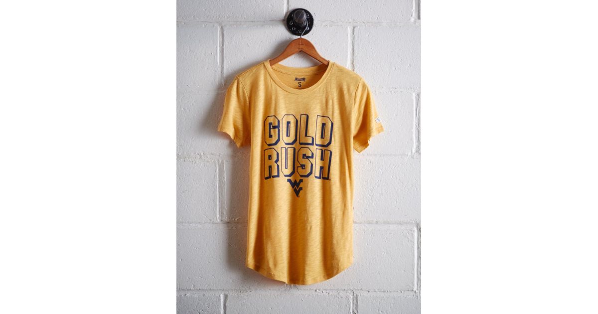 wvu gold rush shirt